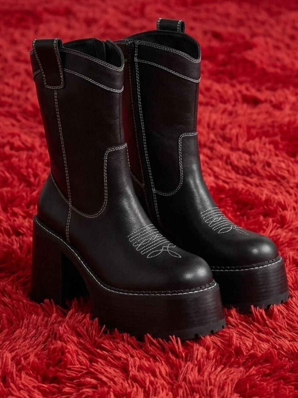 🖤🖤Dolls-kill Black Platform Western Boots🖤🖤 - Picture 2 of 5